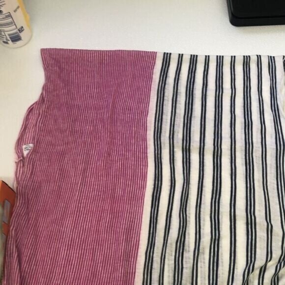 Cato Striped Infinity Scarf One Size Acrylic Pink & Black Made In China‎ - Picture 8 of 11